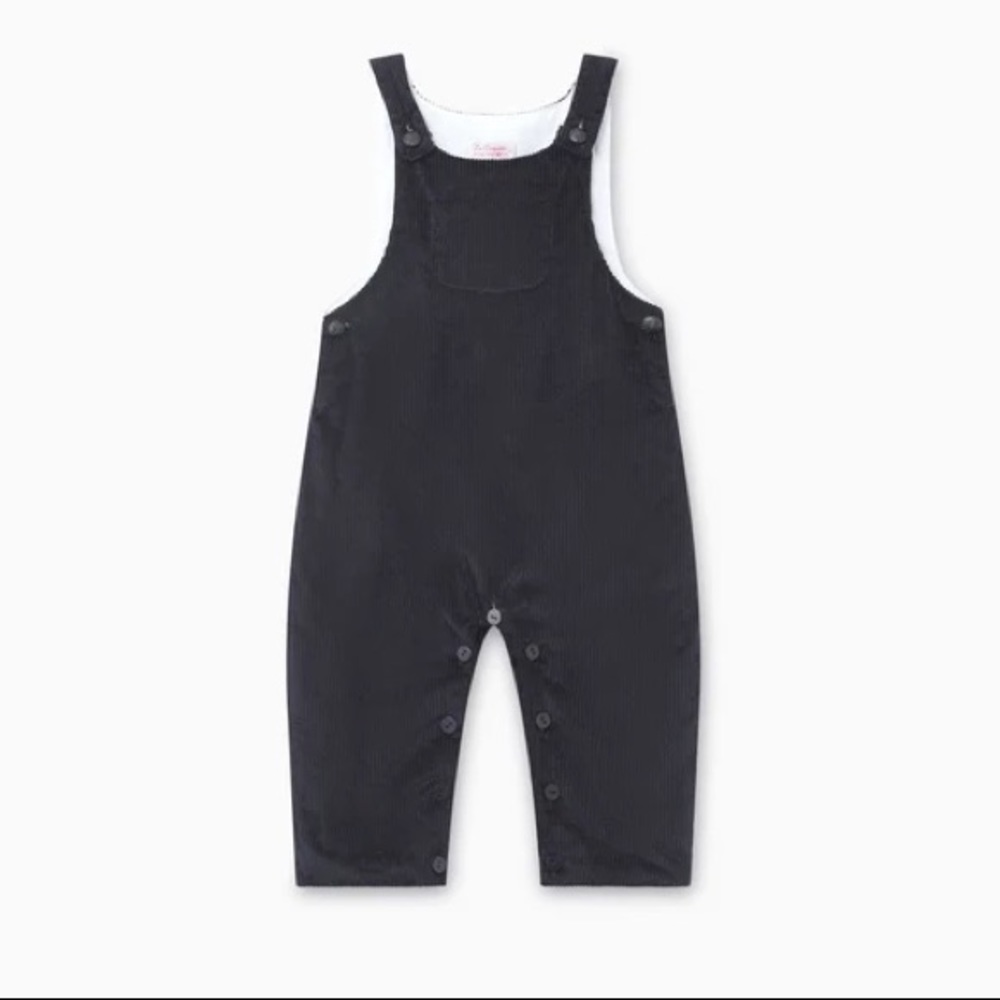 Brand new, never worn 12M La Coqueta Navy Corduroy Overalls
